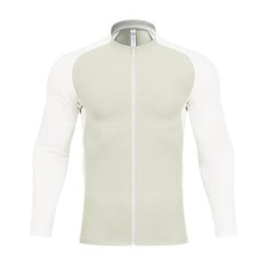 Veste cardigan zippée pour homme, logo personnalisé, polyester respirant, manches longues, veste de sport pour l'automne, course à pied en plein air, fitness - Product Image 4