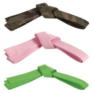 Ceinture de karaté personnalisée brodée promotionnelle avec nom et logo personnalisés, unisexe, arts martiaux, séchage rapide - Product Image 3