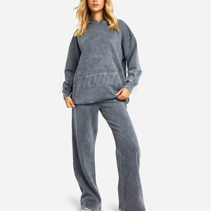 Chándal de alto rendimiento con lavado ácido, tejido ligero, ajuste cómodo, ideal para uso diario y viajes. - Product Image 5