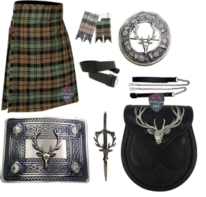 Collection ultime de 8 kilt de style écossais par ONSTYLE : Vêtements écossais haut de gamme - Kilt de 8 yards et ensemble d'accessoires complets - Product Image 2