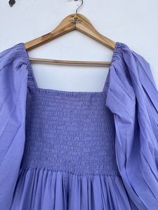 Femmes filles pur coton Maxi robe indien bloc imprimé décontracté été soirée à la mode nouvelle vente en gros longue robe mi-longue - Product Image 5