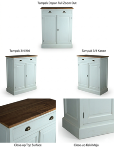 ตู้เก็บของขนาดเล็ก ดีไซน์มินิมอล ทำจากไม้สักแท้ แข็งแรง ทนทาน สำหรับพื้นที่จำกัด - Product Image 5