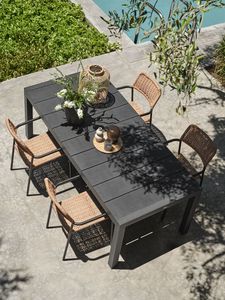 New Design Outdoor Extendable <b>Dining</b> <b>Table</b> Set with Stackable PE <b>Rattan</b> Chairs Manufacturing from VietNam - Product Image 6