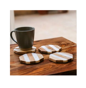 แผ่นรองแก้วหินอ่อนพร้อมโลโก้สั่งทำ ที่วางไม้กันลื่น ดีไซน์ทันสมัยสำหรับตกแต่งโต๊ะ - Product Image 4
