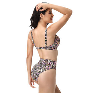 Conjunto de Bikini Sexy para Mujer, Traje de Baño de Dos Piezas de Cintura Alta, Traje de Baño Push Up, Traje de Baño de Moda para Playa, Vacaciones de Verano - Product Image 4