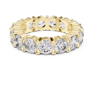 Anillo de Compromiso de Diamantes con Diseño Personalizable, Chapado en Oro, el Mejor Regalo para Mujer, Estilo Hip-Hop, Moissanita - Product Image 1