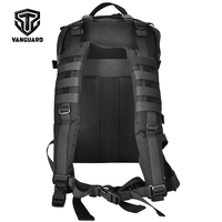 Sac à dos tactique Molle 2-en-1 avec gilet, sac à dos de camping, randonnée et entraînement de 25 L, porte-équipement plat