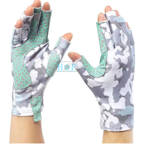 Professional Fishing Gloves for Men and Women Anti Slip Palm Fingerless Design UV Protection Quick Dry Breathable Fabric - Product Image 1