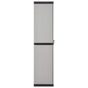 Armario de Almacenamiento para Jardín de PVC Gris Medio para Cobertizos y Almacenamiento al Aire Libre - Product Image 4