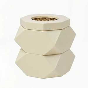 Brûleur à Bakhoor Géométrique Moderne, Porte-Encens Oud Arabe, Mabkhara Décorative, Brûleur de Parfum d'Ambiance, Décoration Islamique - Product Image 1