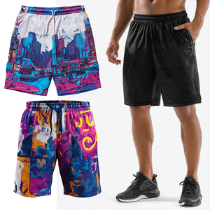 Pantalones Cortos de Malla Sublimados para Baloncesto, Resistentes al Viento, de Alta Calidad, 100% Poliéster, Pantalones Cortos de Malla Estampados para Hombre, Pantalones Cortos de Malla de Verano para Hombre - Product Image 1