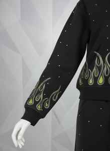 Vente flash : Survêtement personnalisé avec strass à vendre en ligne, vêtements décontractés à la mode, survêtement avec strass pour hommes - Product Image 4