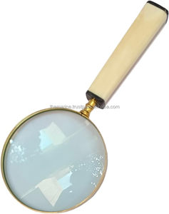 Lente de lupa de mano Vintage 10X, lupa de latón antiguo, impresión fina, inspección de lectura, moneda, decoración coleccionable, regalo - Product Image 4