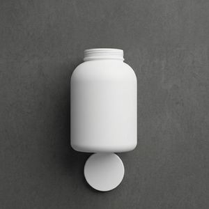 Round HDPE <b>Plastic</b> 2 Gallon Wide Mouth <b>Jar</b> with Screw Cap for Protein Powder and Supplement Packaging, Vietnam Factory - Product Image 1