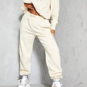 320g invierno plano Casual deportes ajuste suelto venta al por mayor de pana personalizada para mujer 100% algodón Joggers pantalones de chándal - Product Image 4