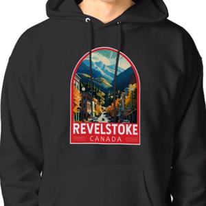 Sudadera Impermeable de Invierno para Esquí y Snowboard, Chaqueta de Forro Polar con Gráficos de Montaña, Sudadera Cálida Estilo Revelstoke Canadá - Product Image 5