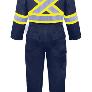 Combinaison de travail pour homme en coton respirant et confortable de qualité supérieure avec détection par aiguille, durable et réfléchissante - Product Image 5