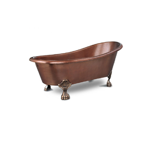 Creative Low MOQ Handmade Bronze Copper Bathtub Without Overflow for Sale by Manufacturers - Product Image 2