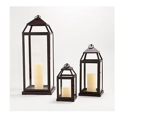 New Luxury Home Decorative Stainless Steel Metal <b>Lantern</b> <b>Set</b> of 3 Pcs with High Class Matt Black Finished For Home And Garden - Product Image 1