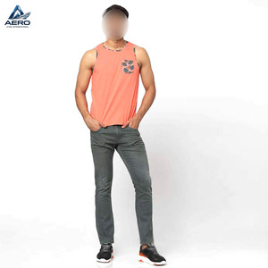 Camiseta sin Mangas Deportiva Ligera para Hombre, Cuello Redondo, Nueva Tendencia, Personalizable, Cómoda, para Gimnasio y Entrenamiento, OMM ODM - Product Image 4