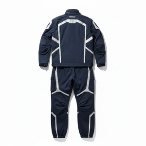 <b>Zip</b> <b>up</b> <b>Jacket</b> and Pants Set New Arrival Custom Reflective Piping Nylon Tracksuits Wind Breaker 2 Piece Set Jogging Suit For Me - Product Image 3