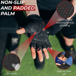 Guantes de fitness con agarre cómodo para entrenamiento profesional, para uso en gimnasio, ejercicio y levantamiento de pesas. - Product Image 5
