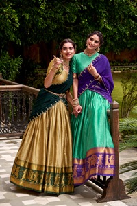 Indian Ethnic Traditional Designer <b>Lehenga</b> Choli Zari Weaving Work Wedding Outfit <b>Women</b> Fancy Wear Floor-Length Regular Fit - Product Image 5