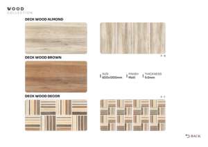 Azulejos de porcelana con acabado mate de la colección Designer Wood, tamaño 600x1200, textura de madera, para pisos y paredes en espacios modernos. - Product Image 3