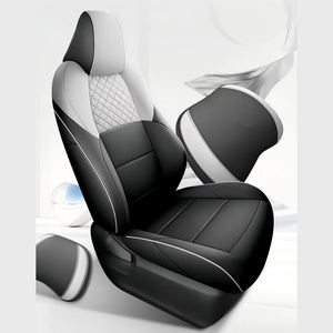 Housse de siège de voiture en cuir de luxe, style sport, résistante à l'usure, imperméable, 5 pièces, pour Toyota BZ4X - Product Image 1