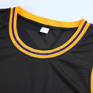Camiseta de Baloncesto sin Mangas para Hombre, Negra, Cuello Redondo, Malla Transpirable, Logotipo Bordado en la Parte Delantera - Product Image 4
