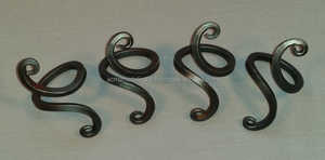 Napkin <b>Rings</b> in Black Solid Iron with Stylish Design Perfect for Home Hotel and Restaurant Elegant Tableware Use - Product Image 2