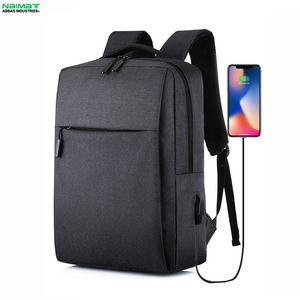 New Custom Design <b>Men</b> Business Laptop <b>Backpack</b> Large Capacity Students Bookbag Waterproof School Bag with USB Charging - Product Image 1