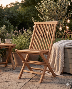 Solid Teak Wood <b>Folding</b> <b>Chair</b> Outdoor Garden <b>Dining</b> <b>Chair</b> Patio Foldable Wooden <b>Chair</b> Wholesale Commercial Restaurant Furniture - Product Image 1