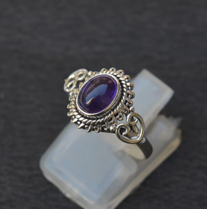 Natural Amethyst <b>Ring</b> 925 Sterling Silver Purple Gemstone Handmade February Birthstone Jewelry <b>Statement</b> <b>Ring</b> Gift for Her - Product Image 6