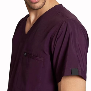 High Quality Hospital Scrubs Uniform Set Nurse Polyester Spandex Women Scrub Sets Uniforms Nursing Men Medical With Logo - Product Image 5