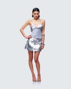 Vestido ajustado sin mangas con flecos para mujer - Vestido de noche con detalles de cuentas multicolor a la moda - Product Image 6