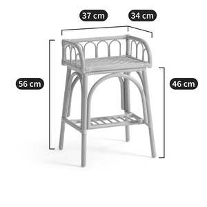 Nueva mesita de noche de ratán para niños, hecha a mano, de mimbre, mueble de guardería, estante de almacenamiento, decoración natural para el hogar. - Product Image 3