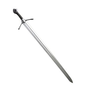 Cuchillo de hoja fija forjado a mano, funcional y listo para la batalla, de acero de Damasco, DIY OEM, espada ancha medieval de caballero, cimitarra ninja - Product Image 3