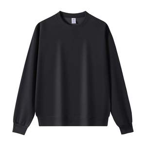 Solid-Color Heavyweight 320g Cotton Blend Oversized Crewneck <b>Sweatshirt</b> for <b>Men</b> Women Autumn Retro <b>White</b> Anti-Pilling Versatile - Product Image 2