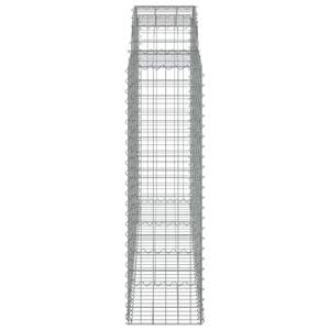 Juego de 6 Cestas de Gabión Grandes y Resistentes de Hierro Galvanizado Plateado para Suministros de Jardín - Product Image 5