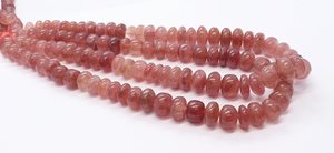 ลูกปัดควอตซ์สตรอเบอร์รี่สีชมพู AAA รูปทรงกลมเรียบ ขนาด 11-13 มม. ควอตซ์สตรอเบอร์รี่ไล่เฉดสี ความยาว 16 นิ้ว ลูกปัดควอตซ์สตรอเบอร์รี่ธรรมชาติแบบเม็ดเดี่ยว - Product Image 6