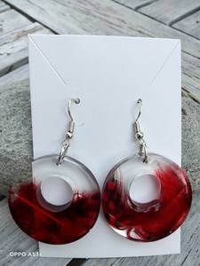 Pendientes de Clip Clásicos de Resina para Mujer H a CRAFT, Diseño Personalizado para Fiestas - Product Image 6