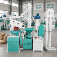 Usine de décorticage de riz complète 15-100TPD / Ligne industrielle de traitement du paddy / Décortiqueuse de riz automatique haute capacité