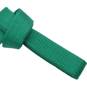 Ceintures de karaté et de BJJ personnalisées de haute qualité avec logo sur le devant, en tissu sergé/toile, respirantes, options de couleurs personnalisées, service OEM, unisexe adulte - Product Image 5