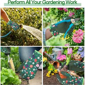 Gants de jardinage unisexes en cuir, compatibles écran tactile, imperméables, imprimés, pour l'hiver, pour creuser, planter, désherber, travailler la terre et les travaux du bricolage - Product Image 5