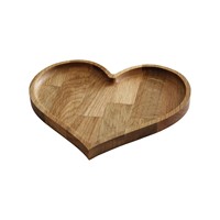 Valentijnsdag cadeau hartvormig acacia houten dienblad romantisch hartvormig bord voor dessert sieraden snacks opbergruimte groothandel