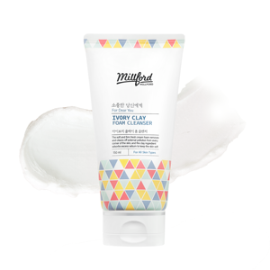 มิลฟอร์ด ไอวอรี่ เคลย์ โฟม คลีนเซอร์ วีแกน สำหรับผิวแพ้ง่าย 150 มล. ผลิตในเกาหลี ได้รับการรับรอง CPNP เครื่องสำอางเกาหลี - Product Image 1