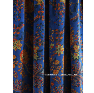 Tissu d'ameublement en velours indien imprimé floral au mètre, textile de couture doux et luxueux pour meubles et décoration intérieure - Product Image 2