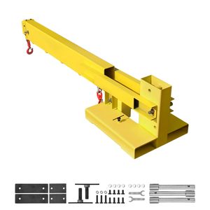 6000lbs Capacity <b>Manual</b> Telescoping Jib Boom Crane for <b>Forklift</b> 56.1 Inch Extend 2 Hook Mobile Crane Attachments & Spare Parts - Product Image 1