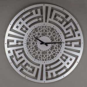 Creative Islamic Silent Quartz <b>Wall</b> <b>Clock</b> with Calendars and Radio Single Face Iron <b>Design</b> Luxury Home Decor for Living Room - Product Image 2